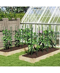 3 Pack 60 inch Adjustable Tall Plant Support Trellis for Climbing Plants