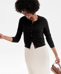 Charter Club Womens 100 Cashmere Crewneck Cardigan Pxs Xxl Macys Exclusive
