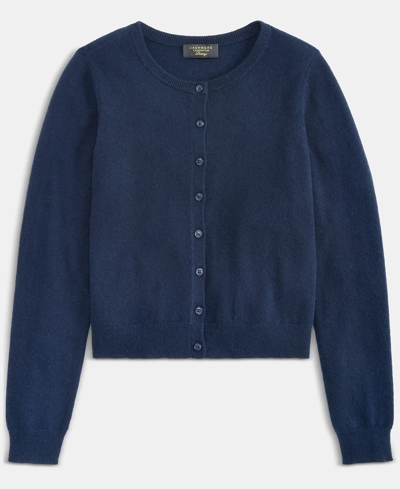 Charter Club Women's 100% Cashmere Crewneck Cardigan, Macy's Exclusive