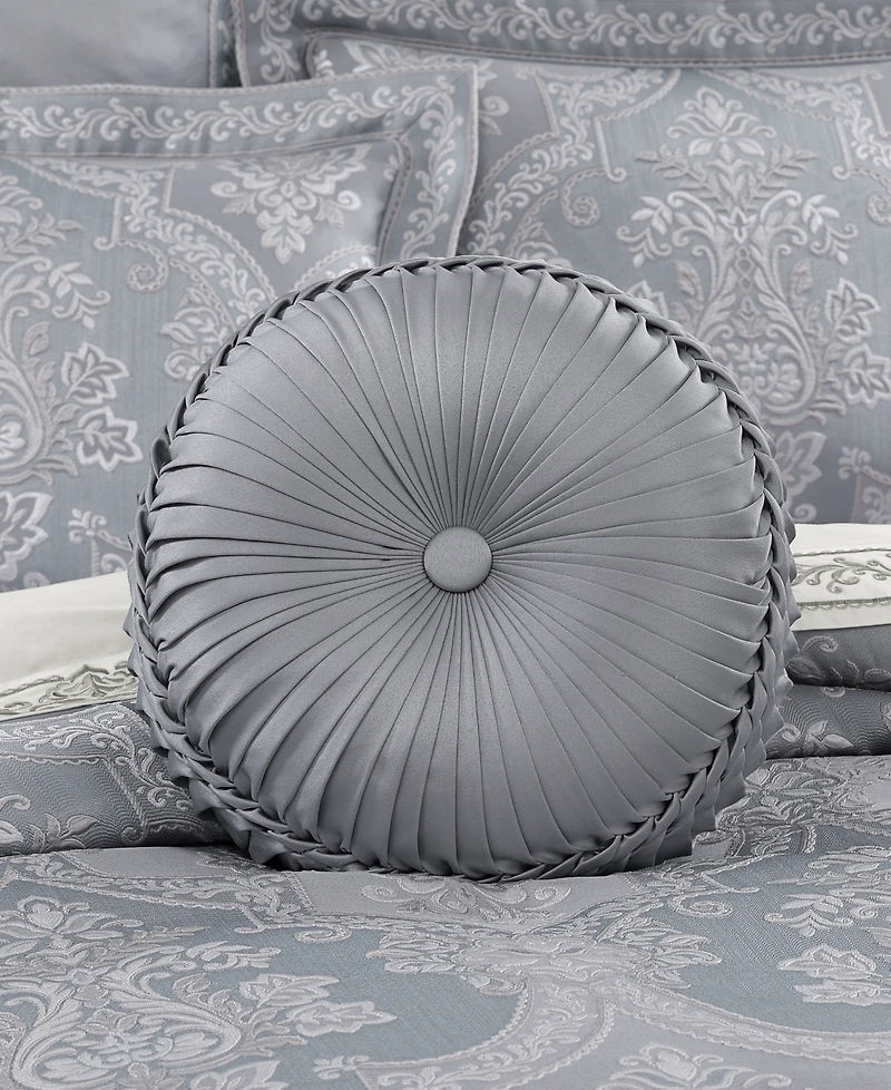 J Queen New York Sondra Tufted Decorative Pillow, 15" Round