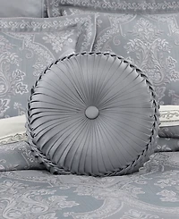 J Queen New York Sondra Tufted Decorative Pillow, 15" Round