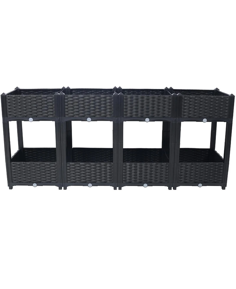 Streamdale Elevated Planter Box with Drainage (63"x15.7"x27.7")