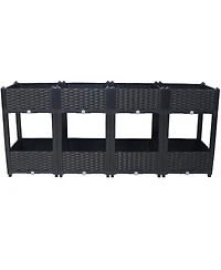 Streamdale Elevated Planter Box with Drainage (63"x15.7"x27.7")