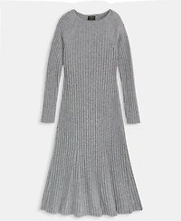 Charter Club Women's 100% Cashmere Ribbed Midi Sweater Dress, Macy's Exclusive
