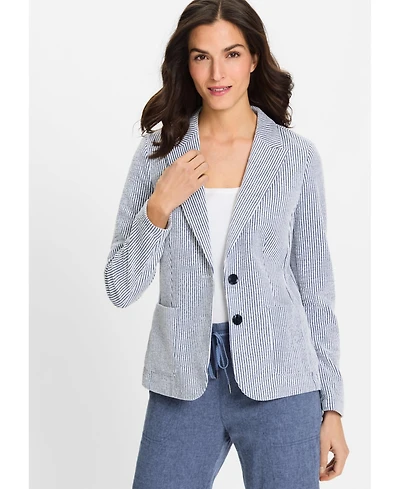 Olsen Women's Seersucker Blazer