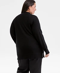 Charter Club Plus 100% Cashmere Button-Front Cardigan, Macy's Exclusive