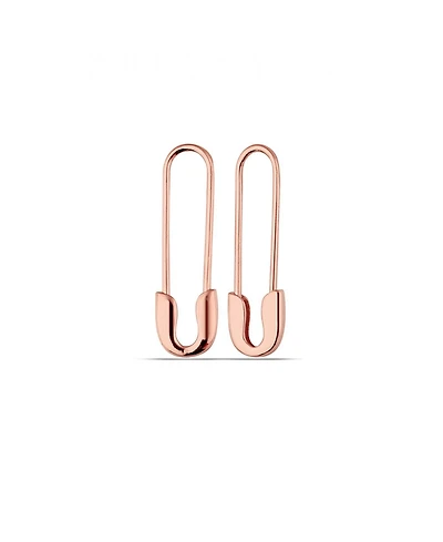 Spero London Sterling Silver Safety Pin Earring
