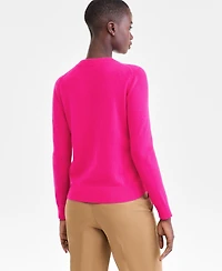 Charter Club Women's 100% Cashmere Love Embroidered Sweater, Macy's Exclusive