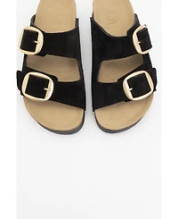 Harbor Suede Leather Two-Strap Sandal (Women)