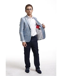 Elie Balleh Toddler Blue Slim Fit Classic Blazer