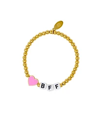 Zomi Gems Girls Bff Butterfly / Heart Bead Bracelet Set
