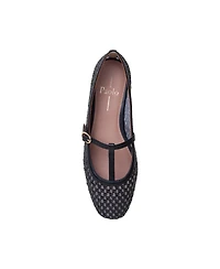 Monet | Raffia and Nappa Leather T-Strap Flats