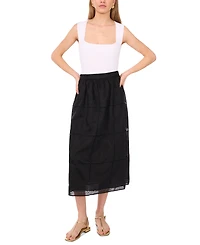 1.state Women's Embroidered Midi Skirt
