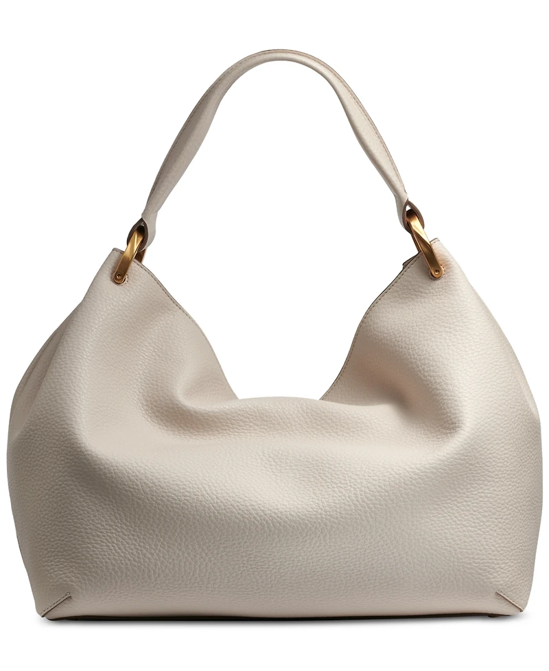 Donna Karan New York Glenwood Leather Shoulder with Tassel Detail