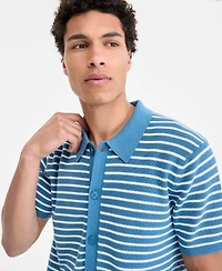 Michael Kors Men's Textured Stripe Shirt