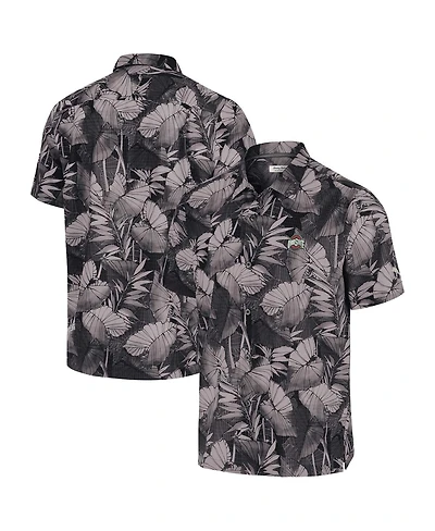 Tommy Bahama Men's Black Ohio State Buckeyes Coast Nuevo Fronds Button-Up Shirt