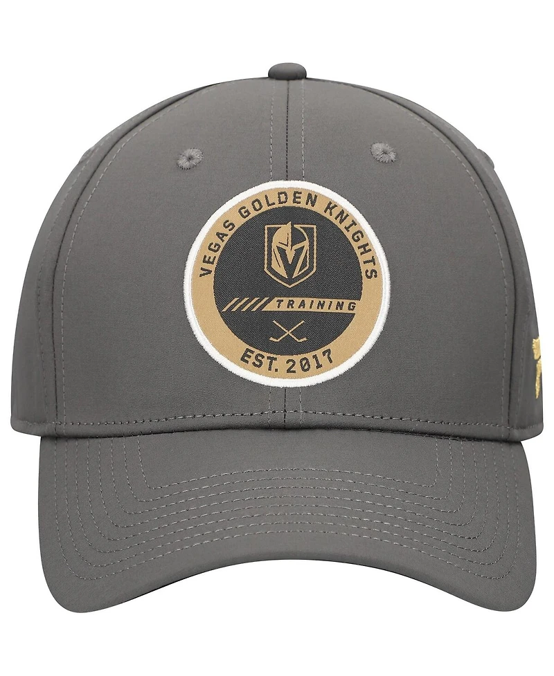 Fanatics Men's Charcoal Vegas Golden Knights Authentic Pro Training Camp Flex Fit Hat