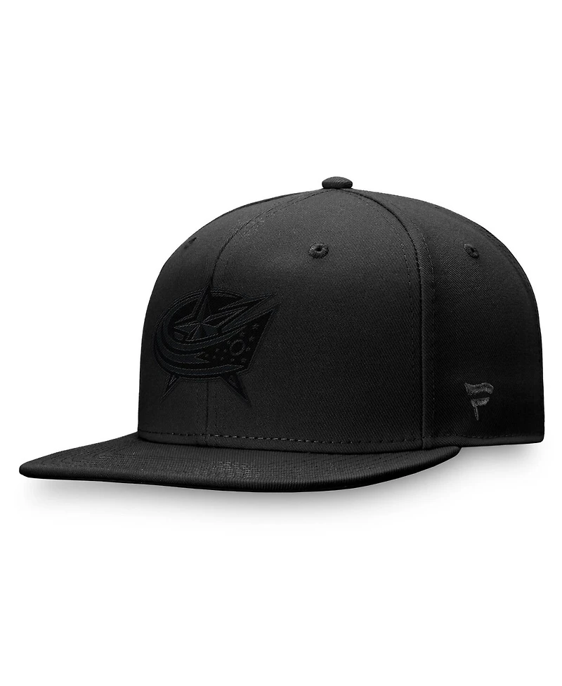 Fanatics Men's Black Columbus Blue Jackets Tonal Fitted Hat