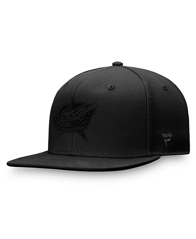 Fanatics Men's Black Columbus Blue Jackets Tonal Fitted Hat