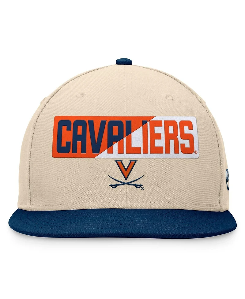Top of the World Men's Khaki Virginia Cavaliers Goalaso Snapback Hat