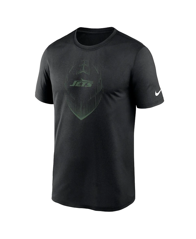 Nike Men's Black New York Jets Primetime Legend Icon Performance T-Shirt