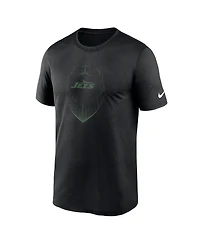 Nike Men's Black New York Jets Primetime Legend Icon Performance T-Shirt