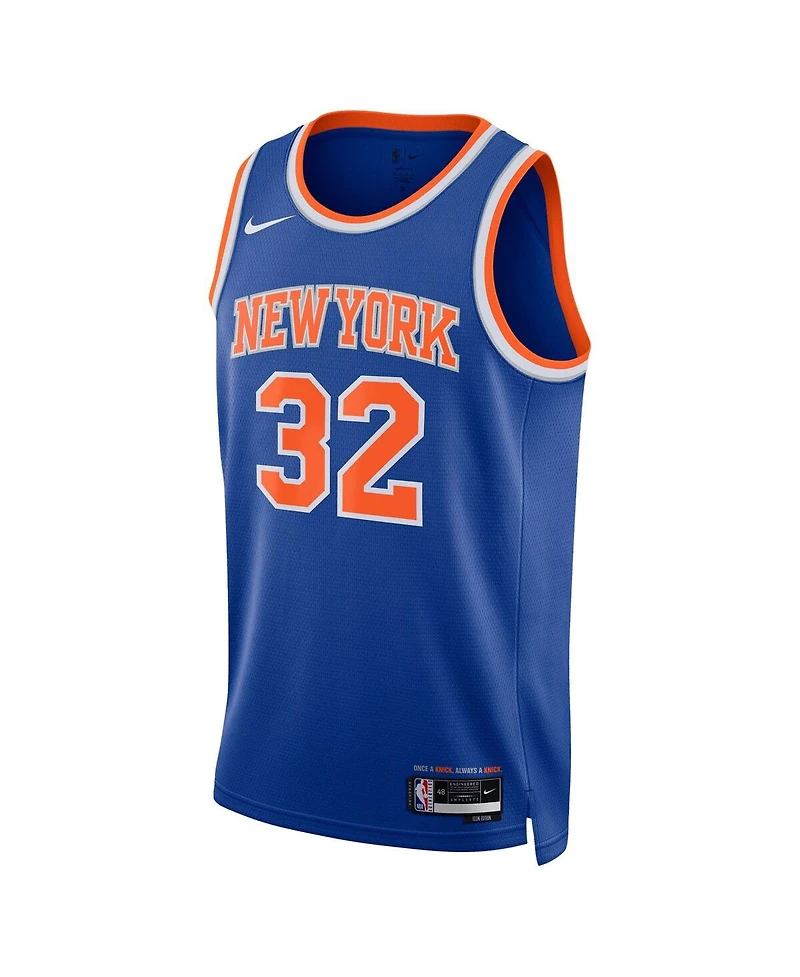 Nike Men's and Women's Karl-Anthony Towns Blue New York Knicks Swingman Icon Edition Jersey
