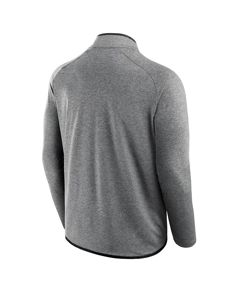 Fanatics Men's Black Alabama Crimson Tide Mock Neck Half-Zip Pullover Jacket