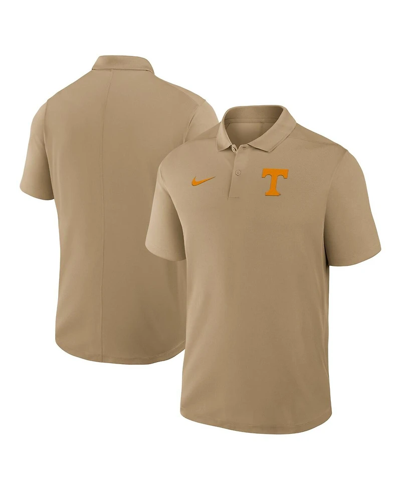 Nike Men's Tan Tennessee Volunteers Primetime Victory Primary Logo Performance Polo Shirt