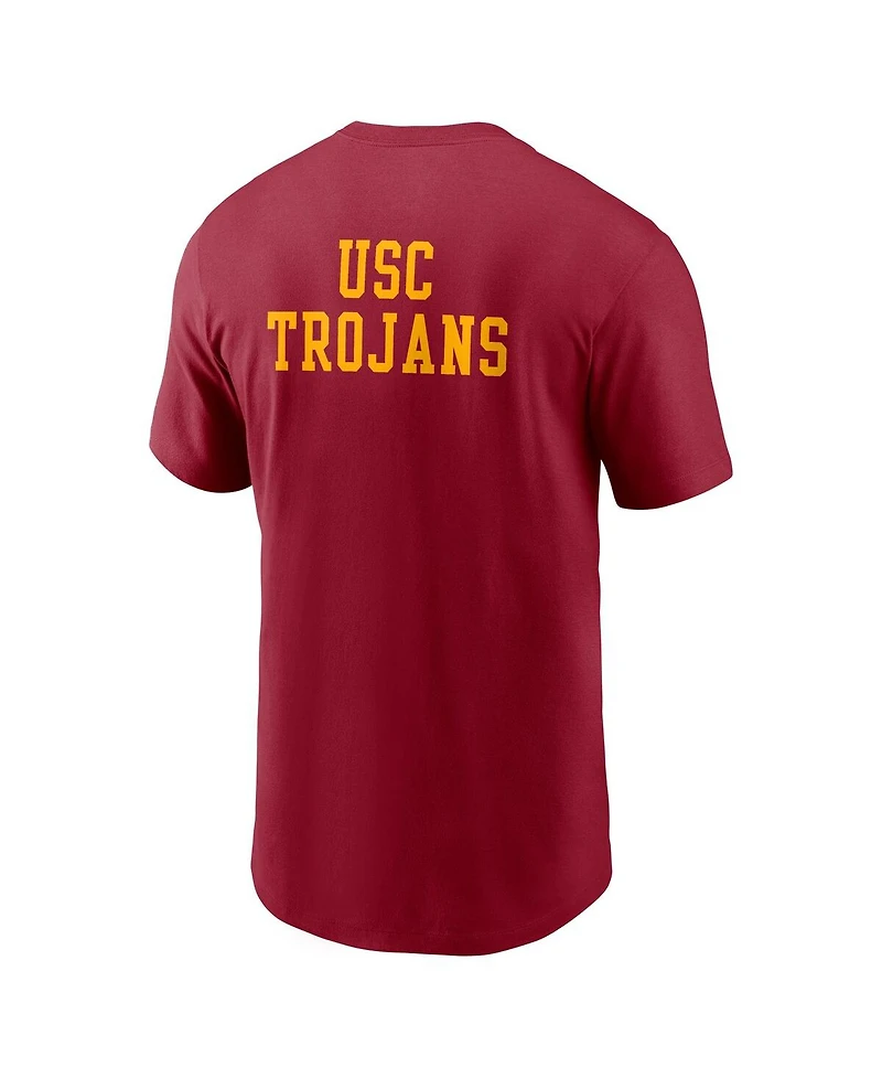Nike Men's Cardinal Usc Trojans 2-Hit Stacked T-Shirt