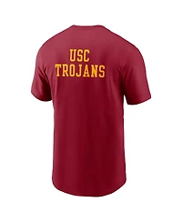 Nike Men's Cardinal Usc Trojans 2-Hit Stacked T-Shirt