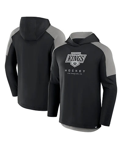 Fanatics Men's Black Los Angeles Kings Meta Game Transitional Pullover Hoodie