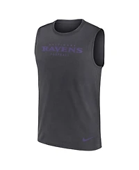 Nike Men's Charcoal Baltimore Ravens Primetime Legend Performance Muscle Tank Top