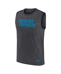 Nike Men's Charcoal Carolina Panthers Primetime Legend Performance Muscle Tank Top