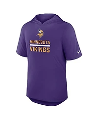 Nike Men's Purple Minnesota Vikings Lockup Tri-Blend Hoodie T-Shirt