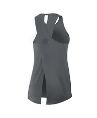 Nike Women's Gray Las Vegas Raiders Glory Crisscross Performance Tank Top