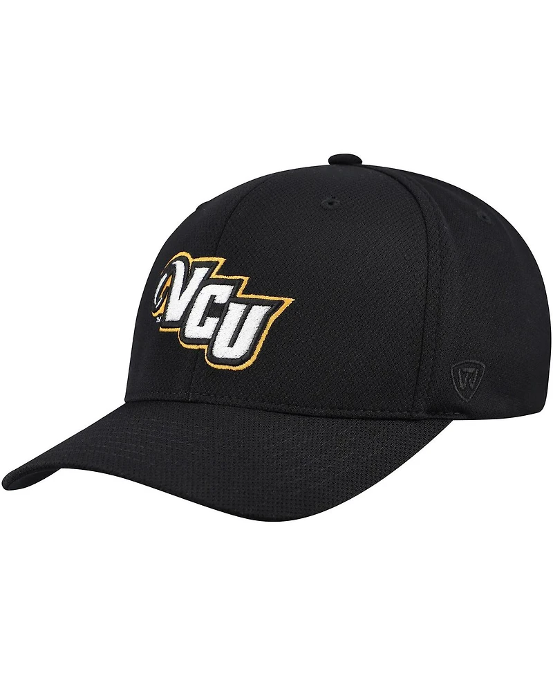 Top of the World Men's Black Vcu Rams Reflex Hybrid Tech Flex Hat