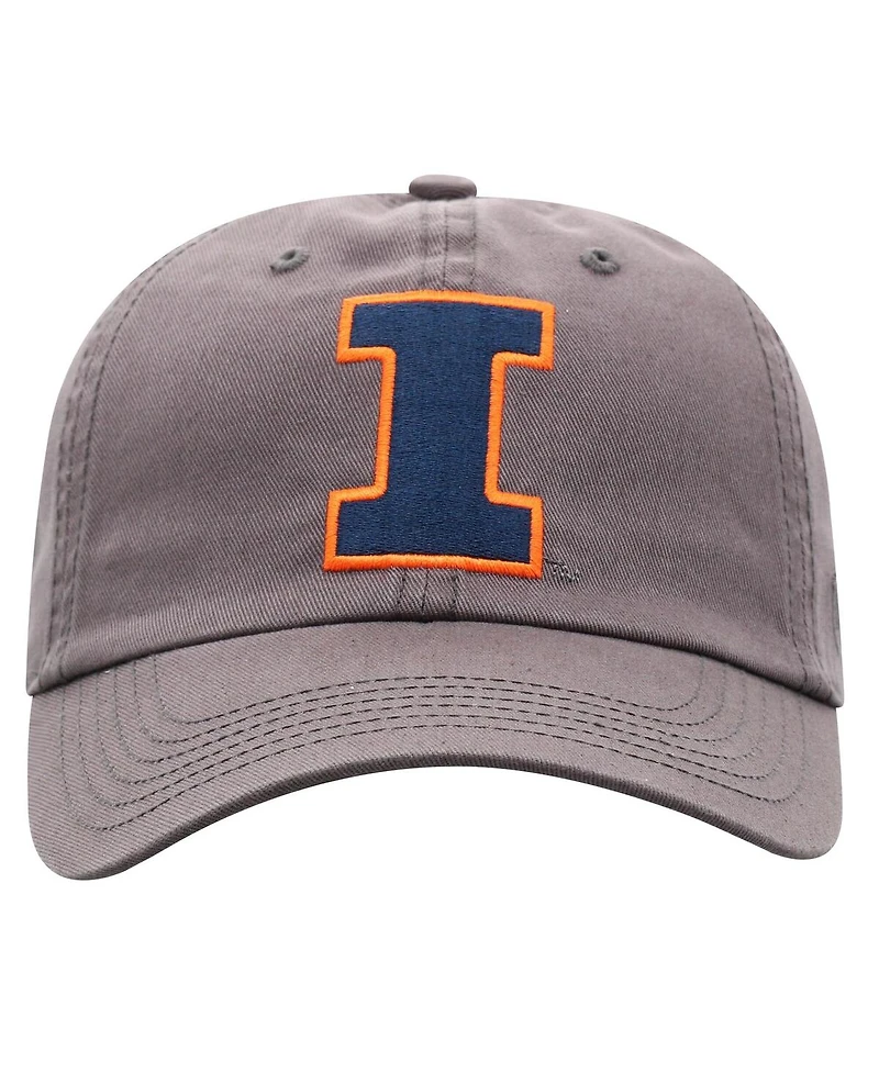 Top of the World Men's Heather Charcoal Illinois Fighting Illini Champ Adjustable Hat