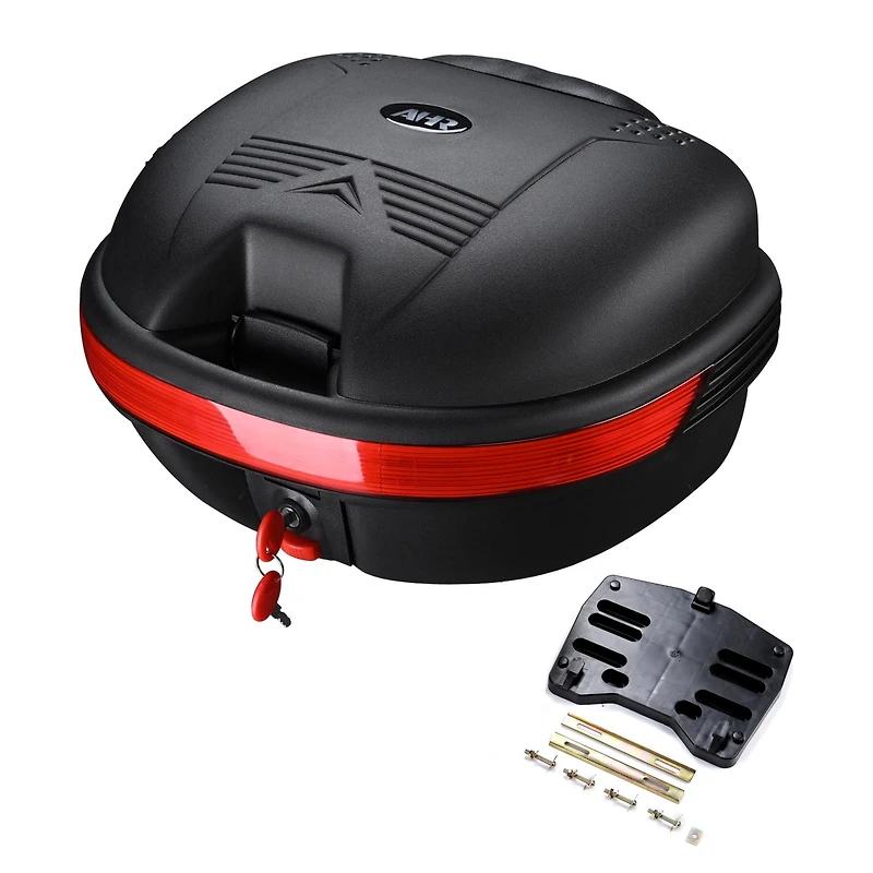 Ahr 30L Motorcycle Tour Tail Box Scooter Trunk Luggage Top Lock Storage Carrier Case