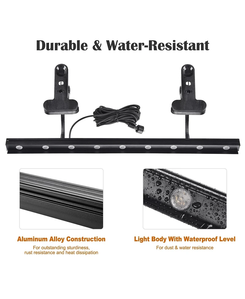 Instahibit Adjustable Led Light for Retractable Banner Stand Trade Show 4 Packs