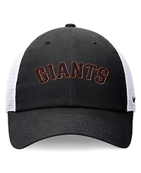 Nike Men's Black San Francisco Giants Wordmark Adjustable Trucker Hat
