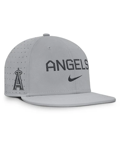 Nike Men's Gray Los Angeles Angels True Performance Fitted Hat