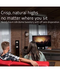 Fluance Reference High Performance 3-Way Floorstanding Loudspeakers with Down-firing 8" Subwoofers for 2-Channel Stereo Listening or Home Theater
