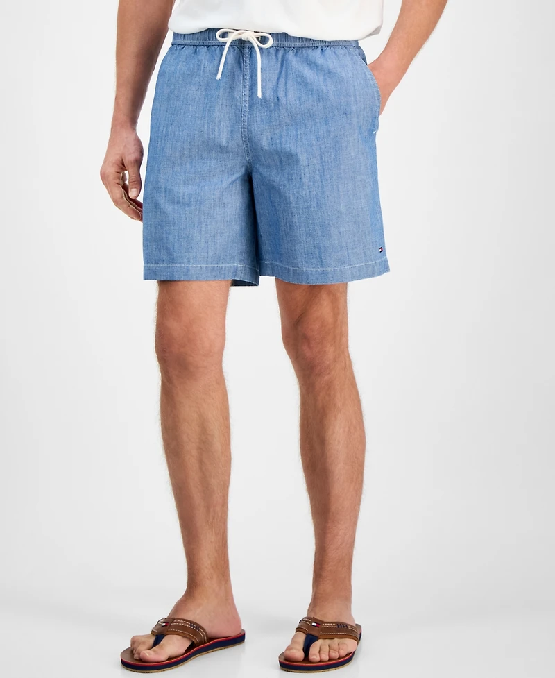 Tommy Hilfiger Men's Mercer Chambray 7" Shorts