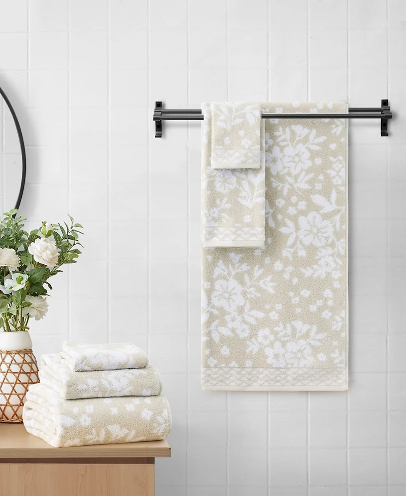 Lucky Brand Folk Floral Cotton 6-Pc. Bath Towel Set