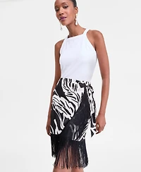I.n.c. International Concepts Women's Printed Fringe Skirt, Exclusively at Macy's