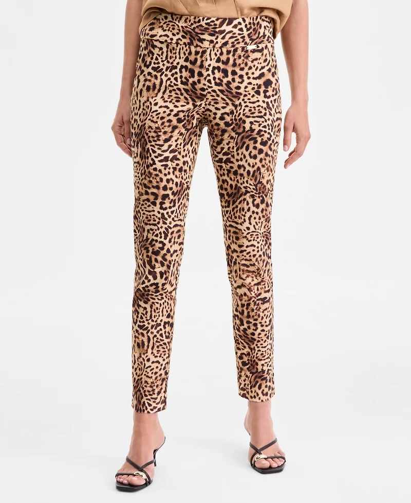I.n.c. International Concepts Women's Cheetah-Print Skinny Pants, Exclusively at Macy's
