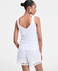 I.n.c. International Concepts Women's V-Neck Knit Tank Top, Exclusively at Macy's