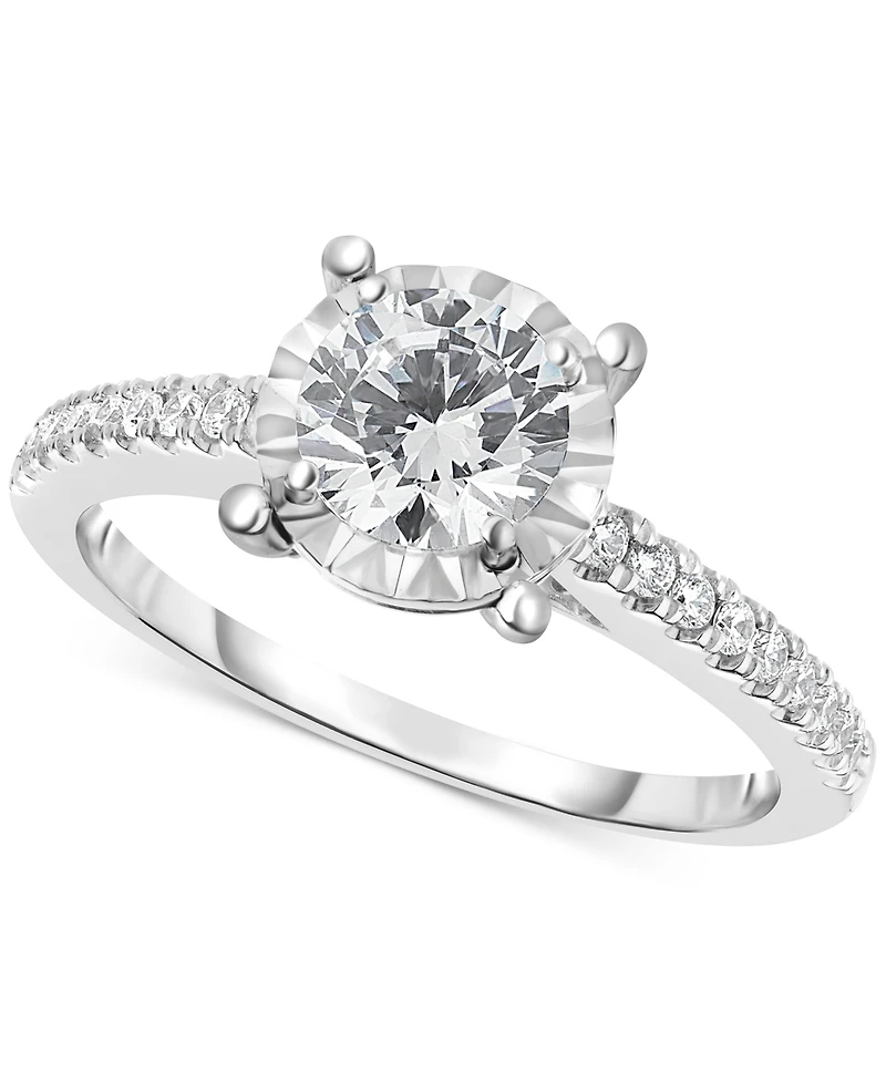 TruMiracle Diamond Engagement Ring (3/4 ct. t.w.) in 14k White Gold