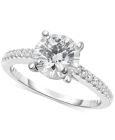 TruMiracle Diamond Engagement Ring (3/4 ct. t.w.) in 14k White Gold